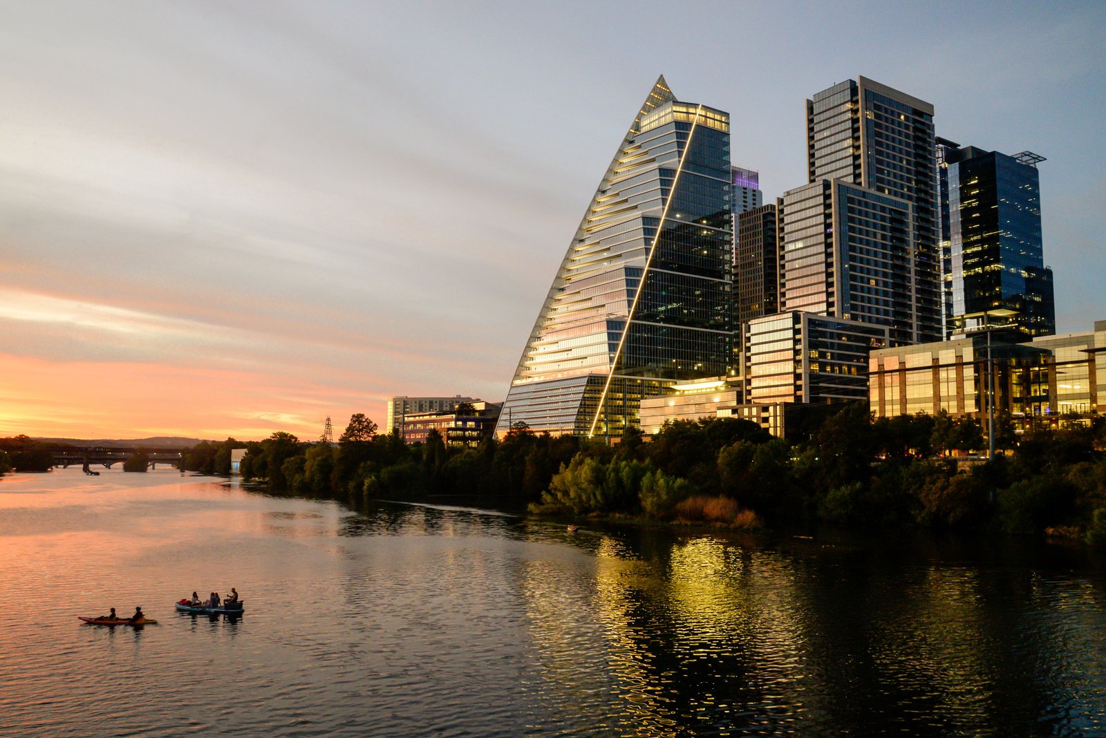 Austin, Texas skyline representing businesses hiring AI developers
