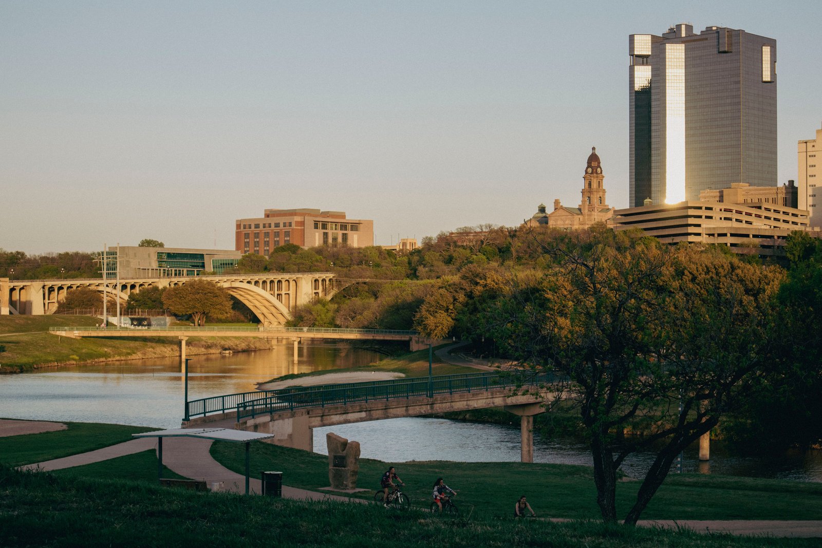 Texas skyline representing businesses across the state adopting AI