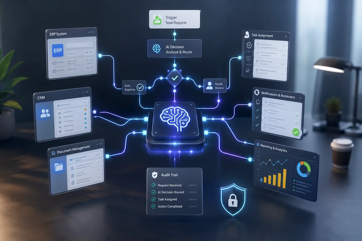 AI process automation dashboard